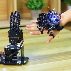 Hiwonder Wireless Glove Open-source Somatosensory Mechanical Glove for Robot Control (Găng tay không dây điều khiển cảm giác nguồn mở dành cho điều khiển robot)