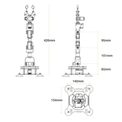 xArm 1S: Hiwonder Intelligent Bus Servo Robotic Arm for Programming (Cánh tay robot servo bus thông minh phục vụ lập trình)