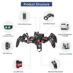 Spiderbot: Hiwonder Hexapod Programming Robot for Arduino Standard Version (Robot 6 chân lập trình Arduino tiêu chuẩn)