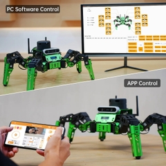 Hiwonder JetHexa ROS Hexapod Robot Kit Powered by Jetson Nano with Lidar Depth Camera Support SLAM Mapping and Navigation (Robot 6 chân ROS hoạt động trên nền tảng Jetson Nano với camera chiều sâu ở nắp đậy hỗ trợ điều hướng bản đồ SLAM)