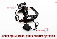 Đèn Pin Đội Đầu 3 Bóng T6