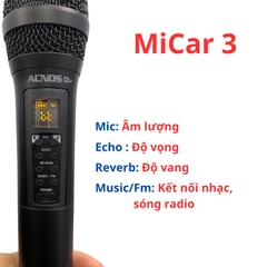 Micro Acnos MiCar 3 Hát Karaoke Cho Xe Ô Tô