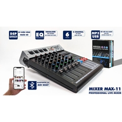 MIXER MAX 11 CAO CẤP,6 Kênh 4 Mono,​2stereo