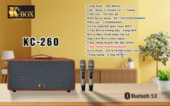 Loa Karaoke Xách Tay KCBox KC260 Chính Hãng