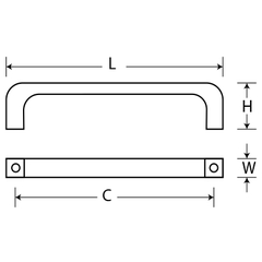 Tay nắm tủ KHA-26H