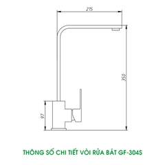 VÒI RỬA BÁT GF-304S