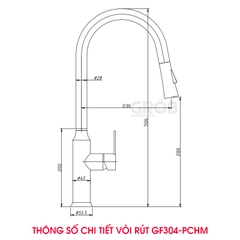 VÒI RÚT GF-304PCHM