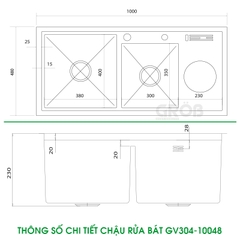 CHẬU RỬA BÁT GV304-10048