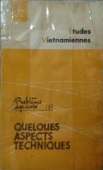 Etudes Vietnamiennes 27 Problems Agricoles 3 Quelques Aspects Techniques