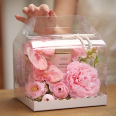 Miracle Box Pink 03- Hộp hoa kèm nến