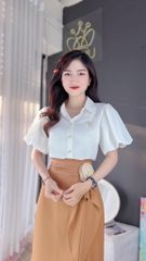 Áo Kate Tay Bí Phồng A8096