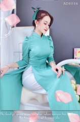 Áo Dài Lụa Ướt 3P Ngọc AD8006