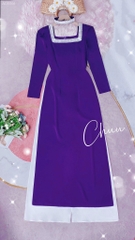 Áo Dài Ren Cổ Chooker AD8066 (áo lẻ)
