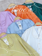 Áo Sơ Mi Ngọc Trai Color 2 cổ A80004