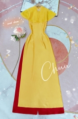 Áo Dài Cánh Tiên Cổ 2P AD8108 (áo lẻ)