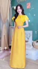 Áo Dài Cánh Tiên Cổ 2P AD8108 (áo lẻ)