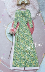 Áo Dài Nơ Dây Rút AD9149 (áo lẻ)