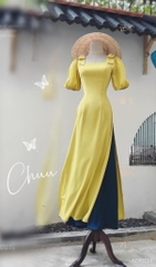 Áo Dài Vai Đôi Nơ AD8034 (áo lẻ)