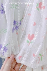 Áo Sơ Mi Thêu Lông Vũ A9504