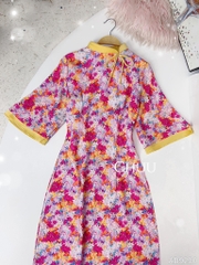 Áo Dài Tay Tầng Cổ Xéo AD9290