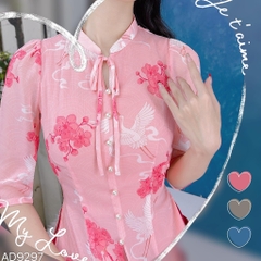 Áo Dài Tứ Thân 4T Liên Hoa AD9297 (áo lẻ)