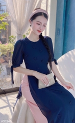 Áo Dài Chiffon Hoa Đỗ Quyên 4T AD1349 (áo lẻ)