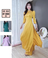 Áo Dài Ánh Nhung Nơ Oai AD8017 (áo lẻ)