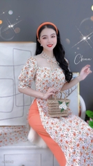 Áo Dài Pha Lưới AD8042 (áo lẻ)