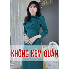 Áo Dài Ánh Nhung Nơ Oai AD8017 (áo lẻ)