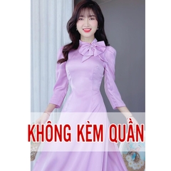 Áo Dài Ánh Nhung Nơ Oai AD8017 (áo lẻ)