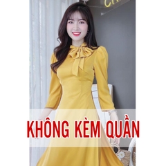 Áo Dài Ánh Nhung Nơ Oai AD8017 (áo lẻ)