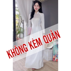 Áo Dài Trắng Học Sinh Phi Mờ AD8036 (áo lẻ)