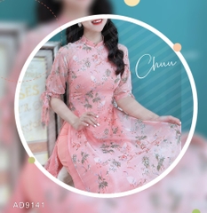 Áo Dài 3 Chấm Ngọc 4T AD9141 (áo lẻ)