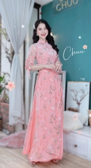 Áo Dài 3 Chấm Ngọc 4T AD9141 (áo lẻ)