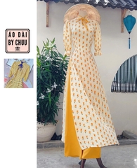Áo Dài Cổ Giọt Nước AD9172 (áo lẻ)