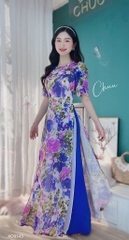 Áo Dài Cổ Sen 4T AD9143 (áo lẻ)