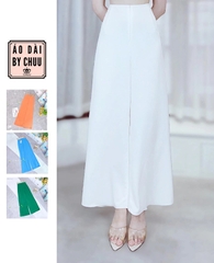 Quần Áo Dài Lụa Ý Có Lưng Chun F8001