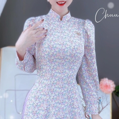 Áo Dài Cổ 2P Tay Loli AD8038 (áo lẻ)