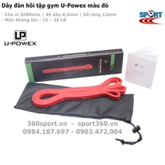 Dây đàn hồi tập gym U-Powex màu đỏ