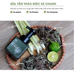 Sữa Tắm Gội Thảo Mộc Tinh Dầu Sả Chanh - Mát Da & Giảm Mụn Lưng