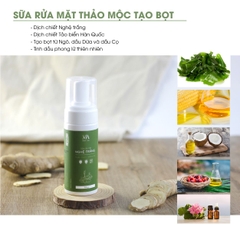 Sữa Rửa Mặt Thảo Mộc Tạo Bọt Nghệ Trắng Tảo Biển Mộc An