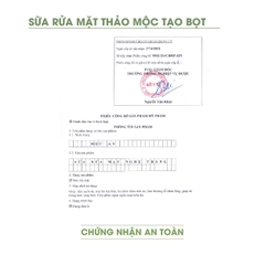 Sữa Rửa Mặt Thảo Mộc Tạo Bọt Nghệ Trắng Tảo Biển Mộc An