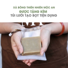 Xà Bông Thiên Nhiên Nghệ Mật Ong Mộc An - Giảm Mụn Thâm, Dưỡng Sáng Da