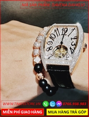 dong-ho-cap-doi-davena-automatic-mat-oval-dinh-da-swarovski-rose-gold-day-da-den-thoi-trang-dep-gia-re-timesstore-vn