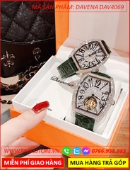 dong-ho-cap-doi-davena-automatic-mat-oval-full-da-swarovski-day-da-xanh-la-timesstore-vn