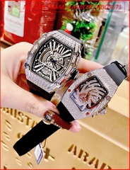 dong-ho-cap-doi-hanboro-automatic-dinh-da-swarovski-day-silicone-timesstore-vn