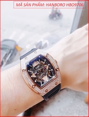 dong-ho-cap-doi-hanboro-automatic-mat-oval-full-da-rose-gold-day-silicone-timesstore-vn