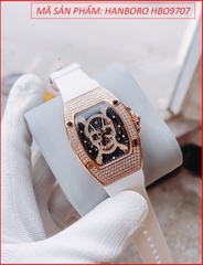 dong-ho-cap-doi-hanboro-automatic-mat-luc-giac-rose-gold-day-silicone-trang-timesstore-vn