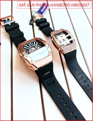 dong-ho-cap-doi-hanboro-automatic-mat-oval-rose-gold-day-silicone-chinh-hang-timesstore-vn