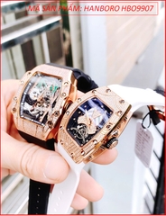 dong-ho-cap-doi-hanboro-automatic-mat-gau-truc-dinh-da-rose-gold-day-silicone-timesstore-vn